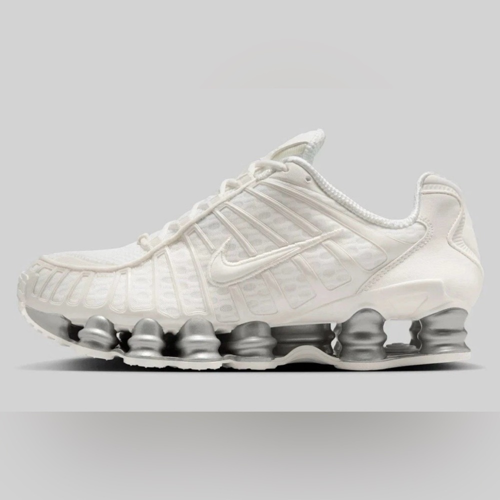 Nike 🔥 Shox TL Triple Sail White AR3566 103 Running Shoes Women’s Size 6 7 9.5 - Picture 11 of 16